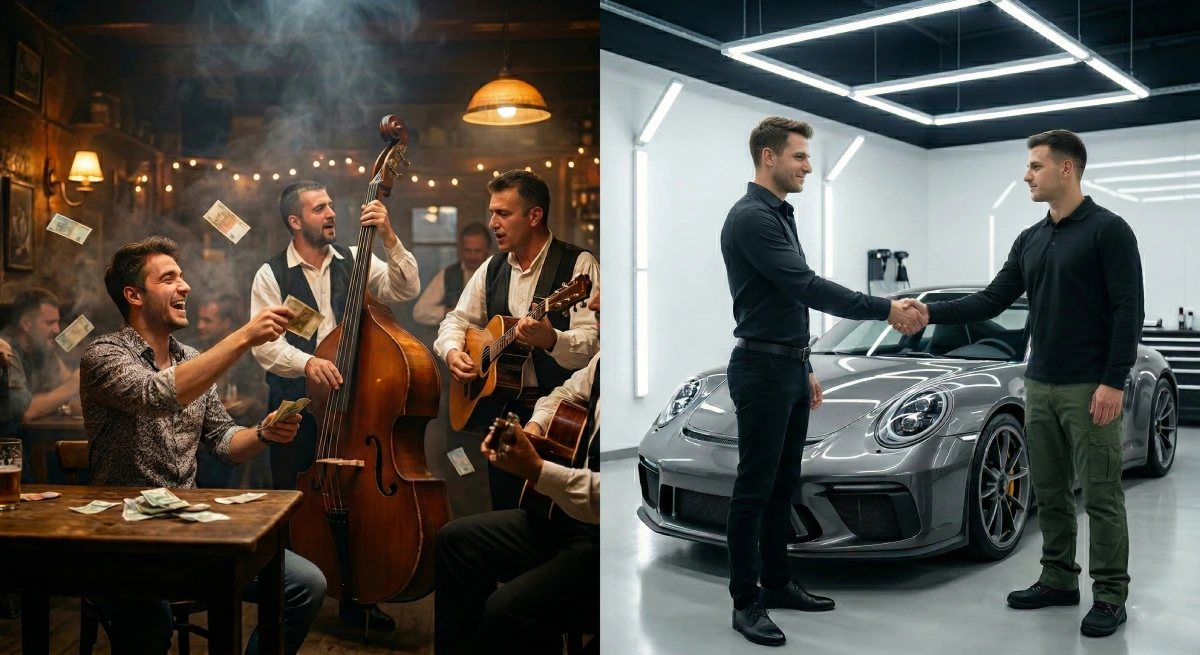 Poređenje — novac potrošen u kafani sa orkestrom nasuprot ulaganja u keramičku zaštitu Porschea u detailing studiju